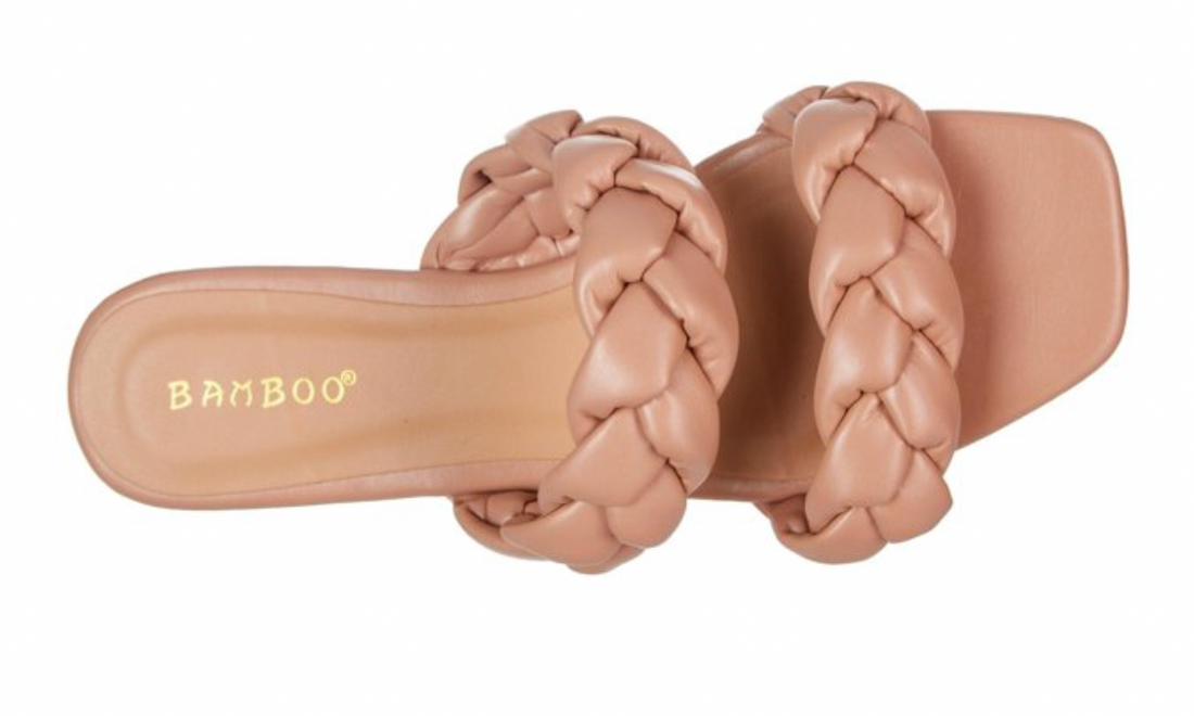 Bamboo Braided Flat Sandals