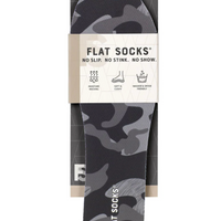 Flat Socks - Black Camo - SMALL
