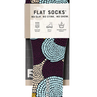 Flat Socks -  Mosaic Bloom - SMALL