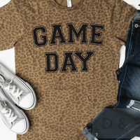 Leopard Print Game Day Tee