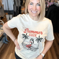 Retro Collection: Summer Club with Mermaid Graphic Tee