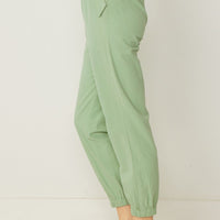 Claire - Solid High Waisted Joggers
