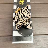 Lola - Tan Zebra Sandals